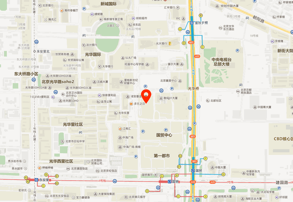 国贸三期位置地图